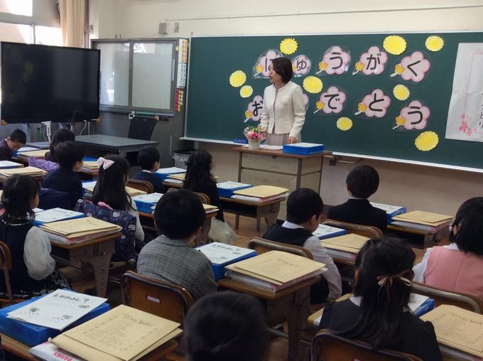入学式 新入生の様子