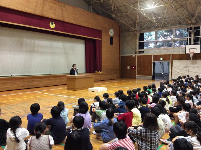 前期終業式の様子