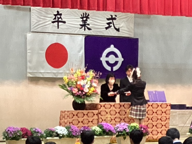 卒業式の様子