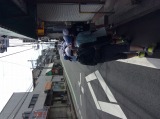 商店街を通っています