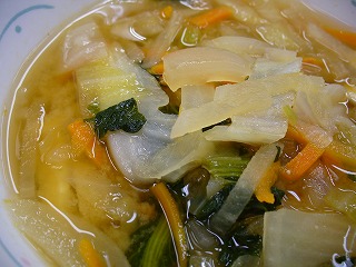 大根とキャベツのみそ汁