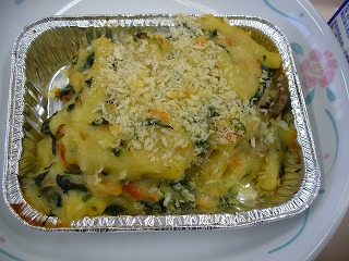 ほうれん草の豆乳グラタン