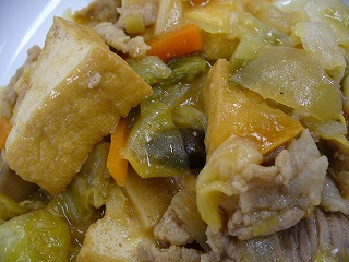 生揚げのみそ炒め