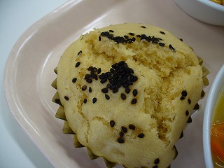 黒糖蒸しパン
