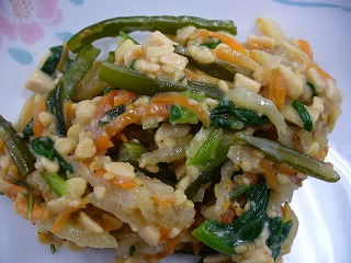 茎わかめの納豆スタミナあえ