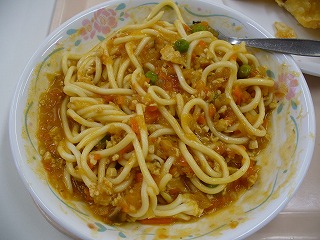 ソフトめんチキンミートソース