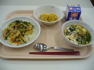 今日の給食