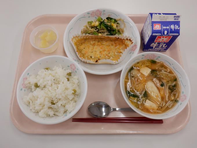 グリンピースは春の味わい♪