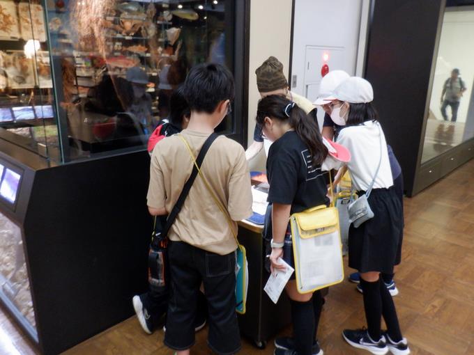 国立科学博物館にて