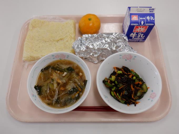 夏休み前最後の給食です