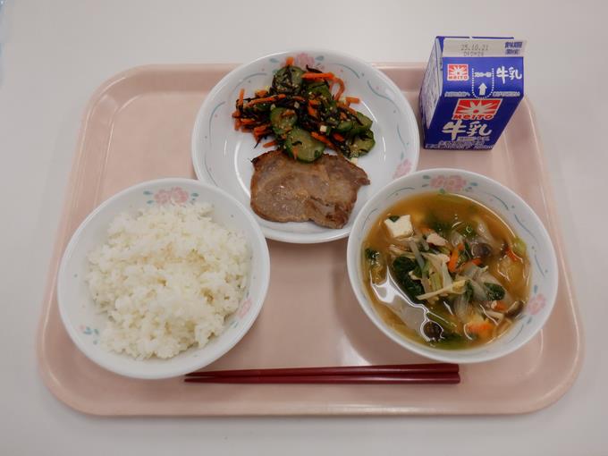 豚肉の生姜焼きはスタミナメニュー♪