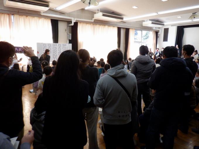 １年生の合唱発表