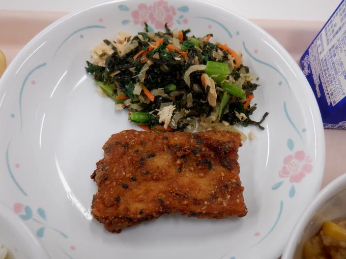 三番瀬海苔サラダといかの南部揚げ