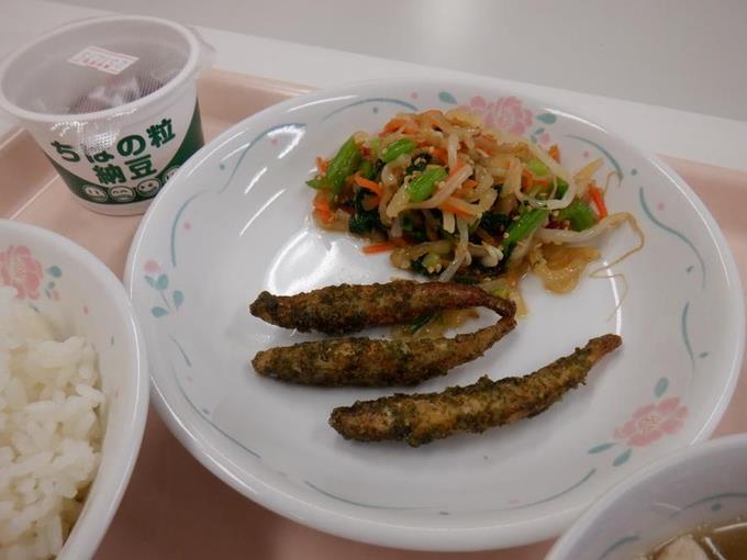 わかざぎ青海苔揚げ