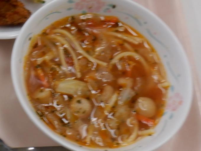 ﾄﾏﾄとｳｲﾝﾅｰのﾊﾟｽﾀｽｰﾌﾟ