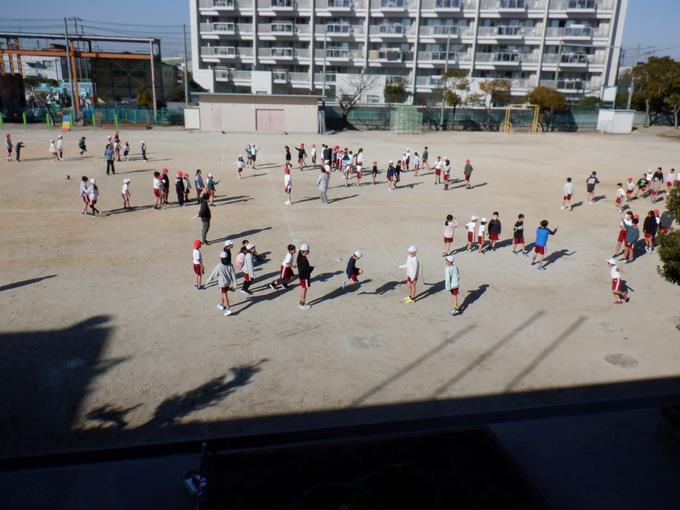 2年生と5年生で練習