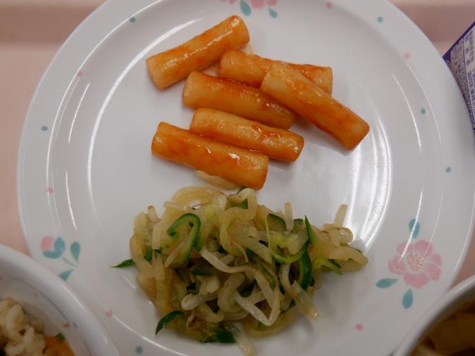 トッポギとナムル