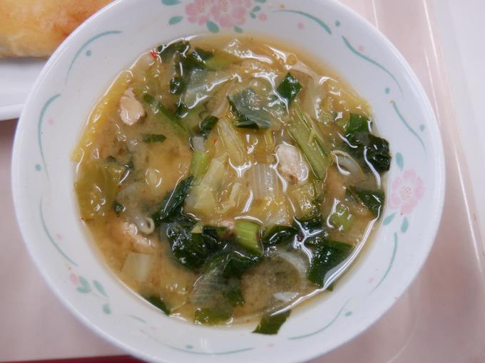 キムチなべ風みそ汁