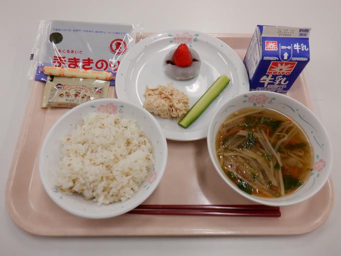 今日はひなまつり献立♪