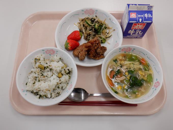 今年度最後の給食