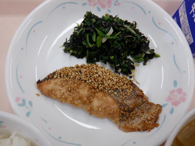 さけの香味焼き＆のりあえ
