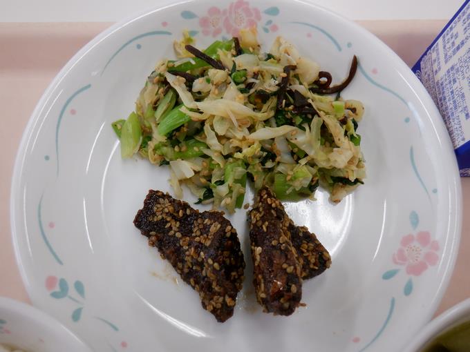 塩昆布和え＆ごまかけだれ