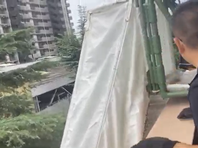 斜行式救助袋設置研修