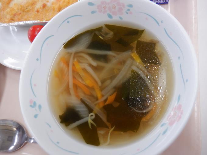 洋風わかめスープ