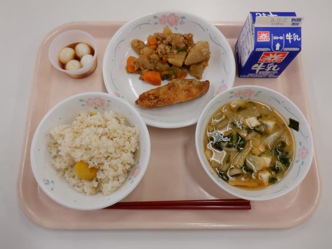 今日は｢十五夜｣献立