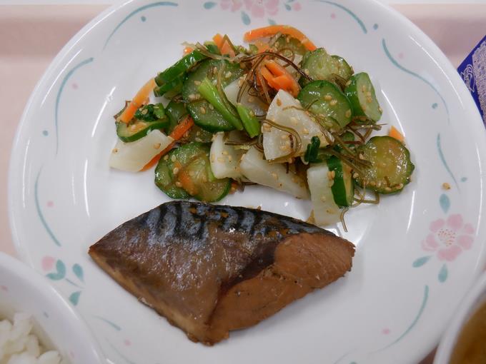 和え物＆さばのｵﾚﾝｼﾞ煮