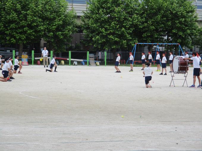 応援団気合入っています