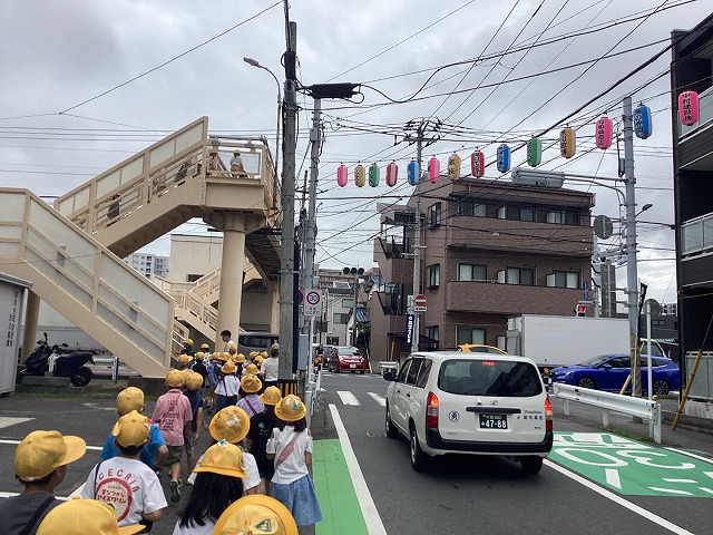 町探検の様子①