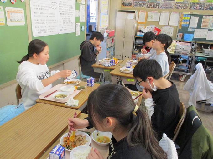 考案してくれた学級もおいしくいただいています