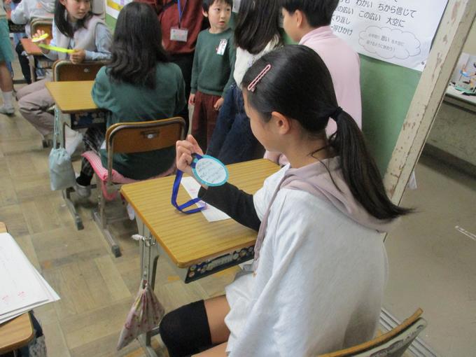 ２年生からの気持ちを受け取っています