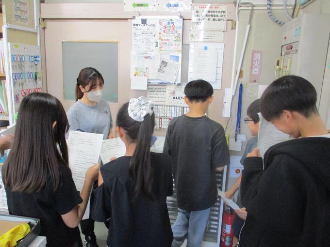 委員会の児童によるはじめの言葉