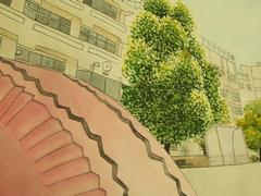 校庭から