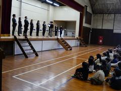 代表児童　歓迎の言葉