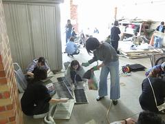 エアコンフィルター清掃