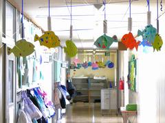 廊下の作品たち