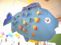 廊下の作品たち