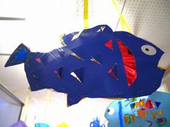 廊下の作品たち