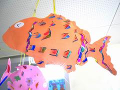 廊下の作品たち