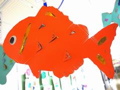 廊下の作品たち