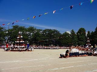 5,6年生の組体操「MATSURI2015」