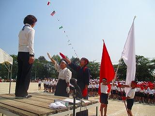 選手宣誓もばっちり決まりました。