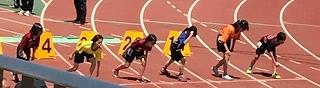 5年女子100Mの様子