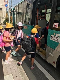 バスに乗って二宮中へ