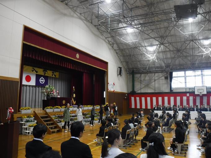 入学式の様子