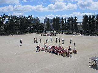 学年ごとに集合