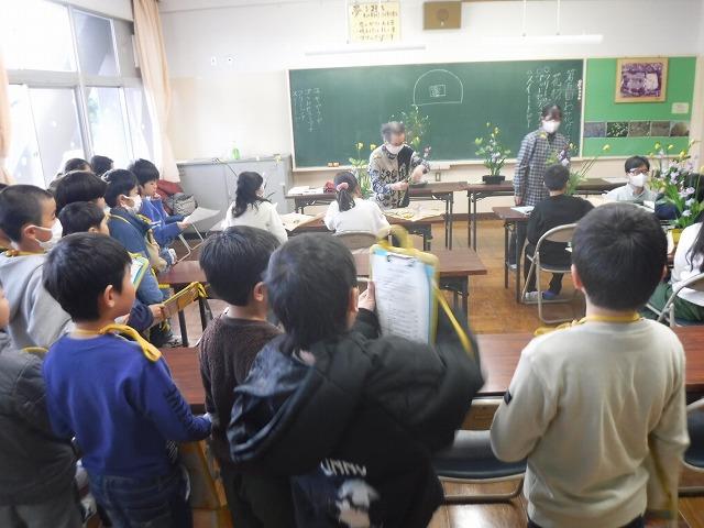 お花クラブの見学